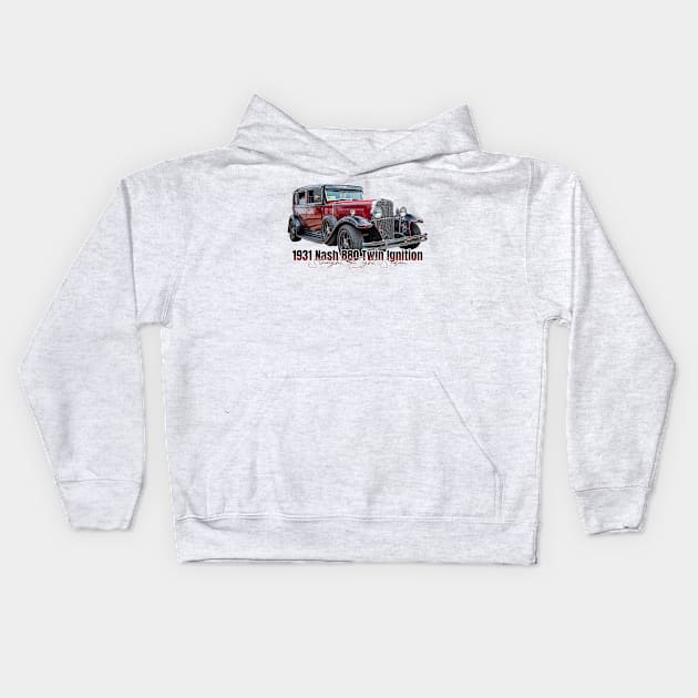 1931 Nash 880 Twin Ignition Straight Eight Sedan Kids Hoodie by Gestalt Imagery